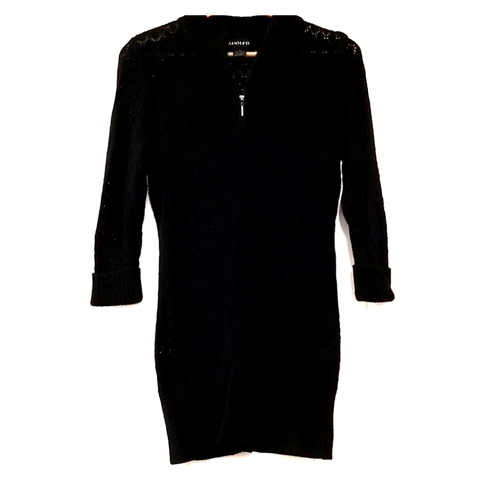 Black sweater/mini dress